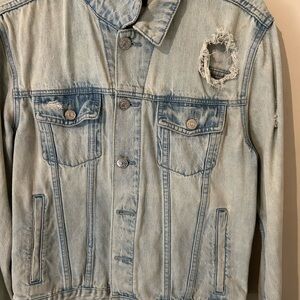 PacSun Light Blue Distressed Denim Jacket